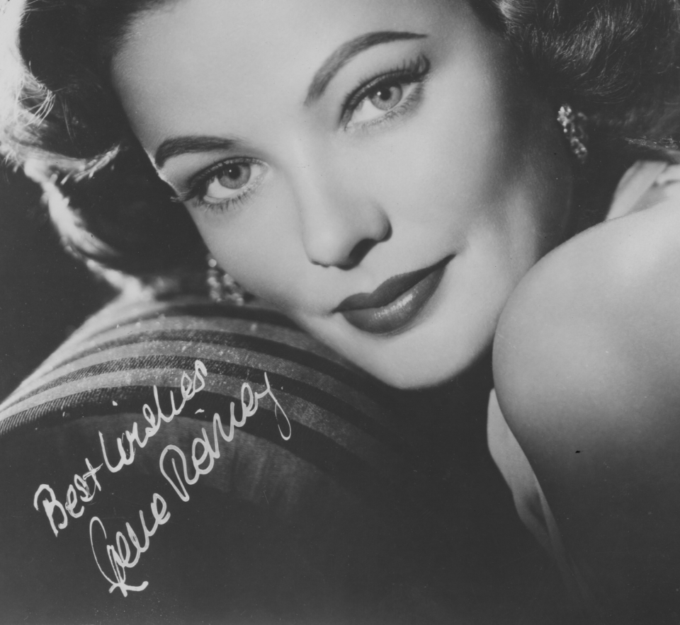 Gene tierney, icone intemporelle du cinéma.